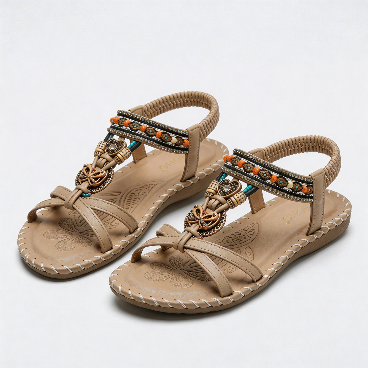 Sandali ortopedici Nadia™ in stile Ibiza per comfort ed eleganza.