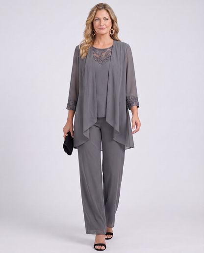 Lillie - Completo classico a tre pezzi in stile minimalista