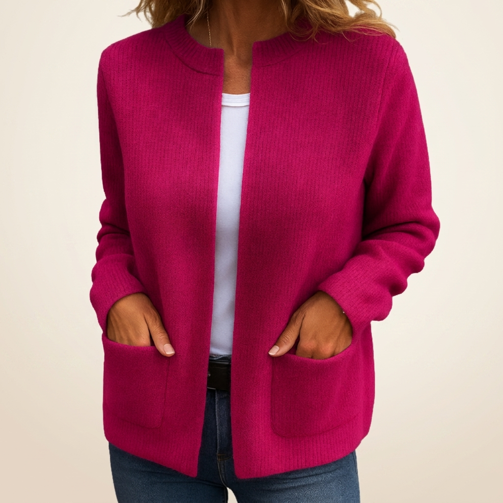 Colette | Giacca in maglia con zip e tasche