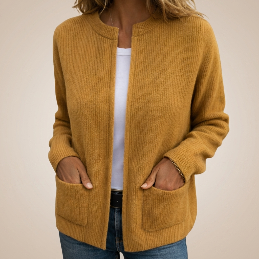 Amparo | Giacca in Maglia con Zip e Tasche