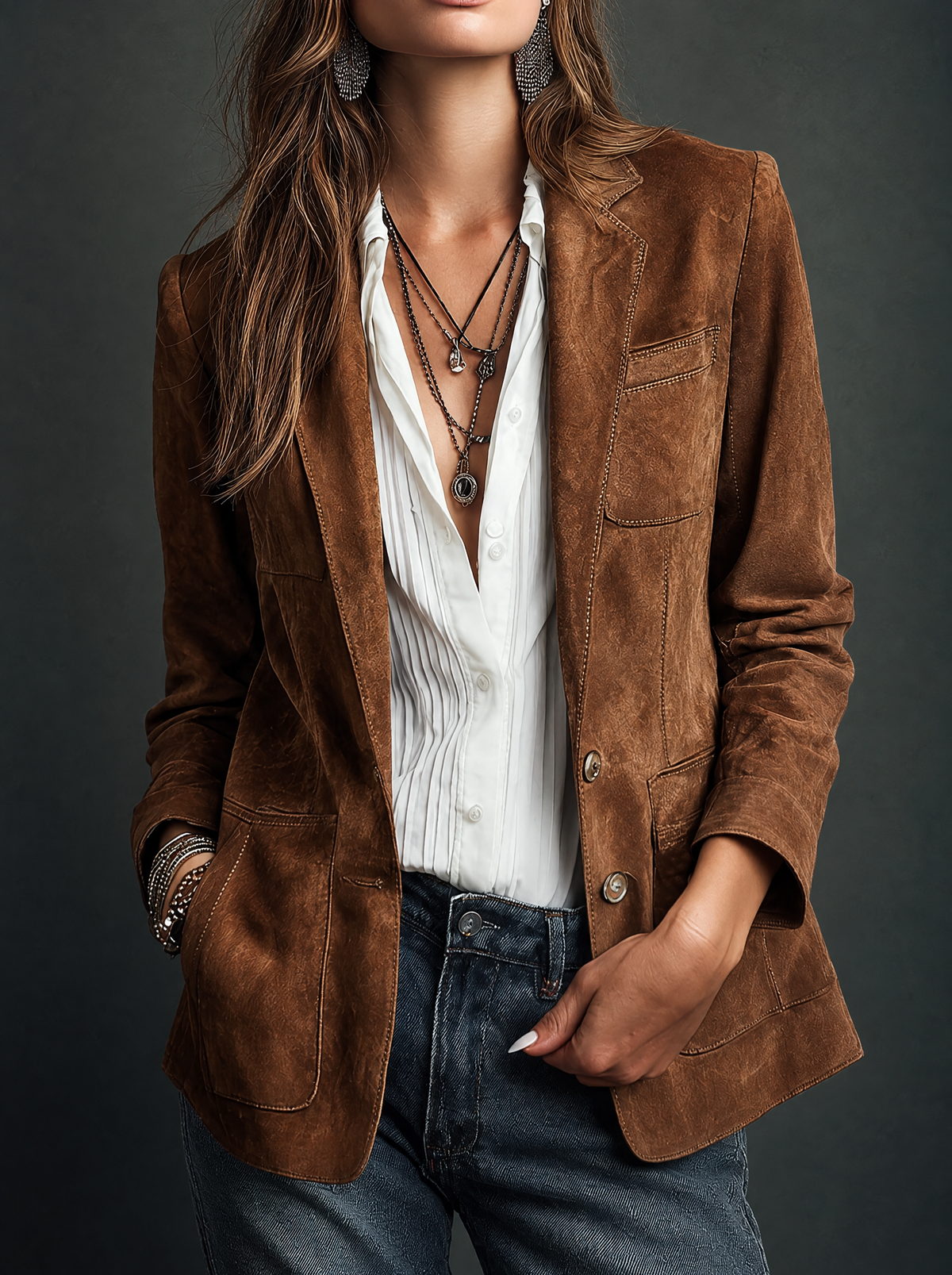 Marcelle | Blazer Vintage Marrone