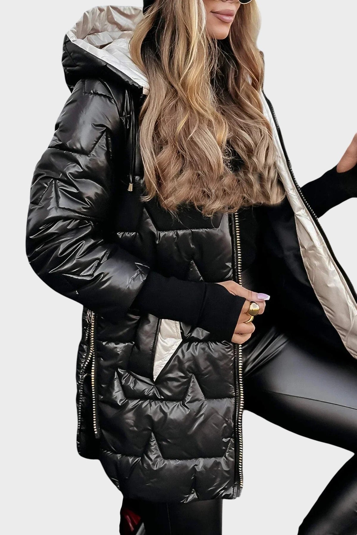 Denisa™ | Elegante cappotto invernale con cappuccio e fodera