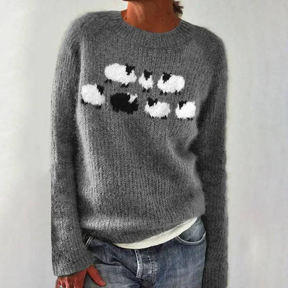 Bianka | Maglione comodo con pecorelle
