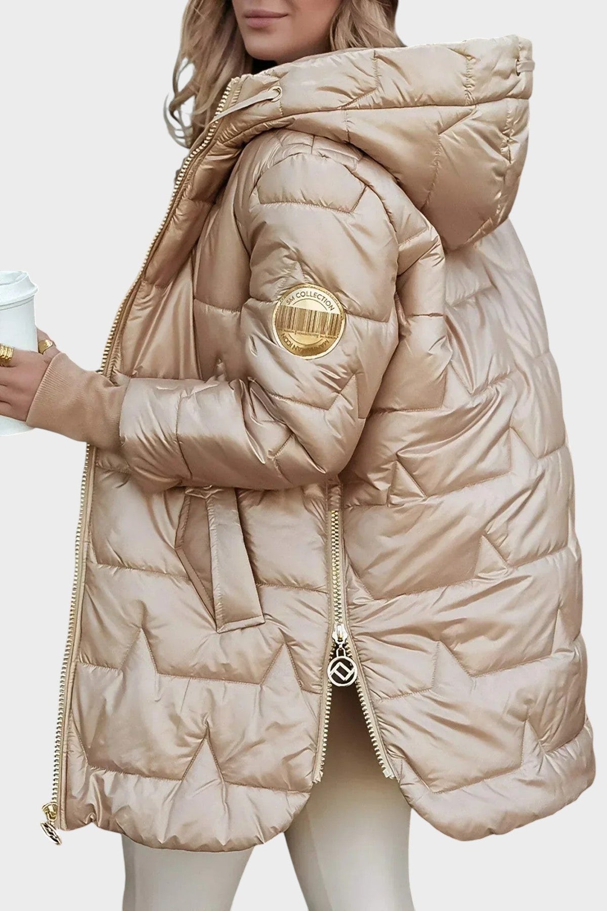 Denisa™ | Elegante cappotto invernale con cappuccio e fodera