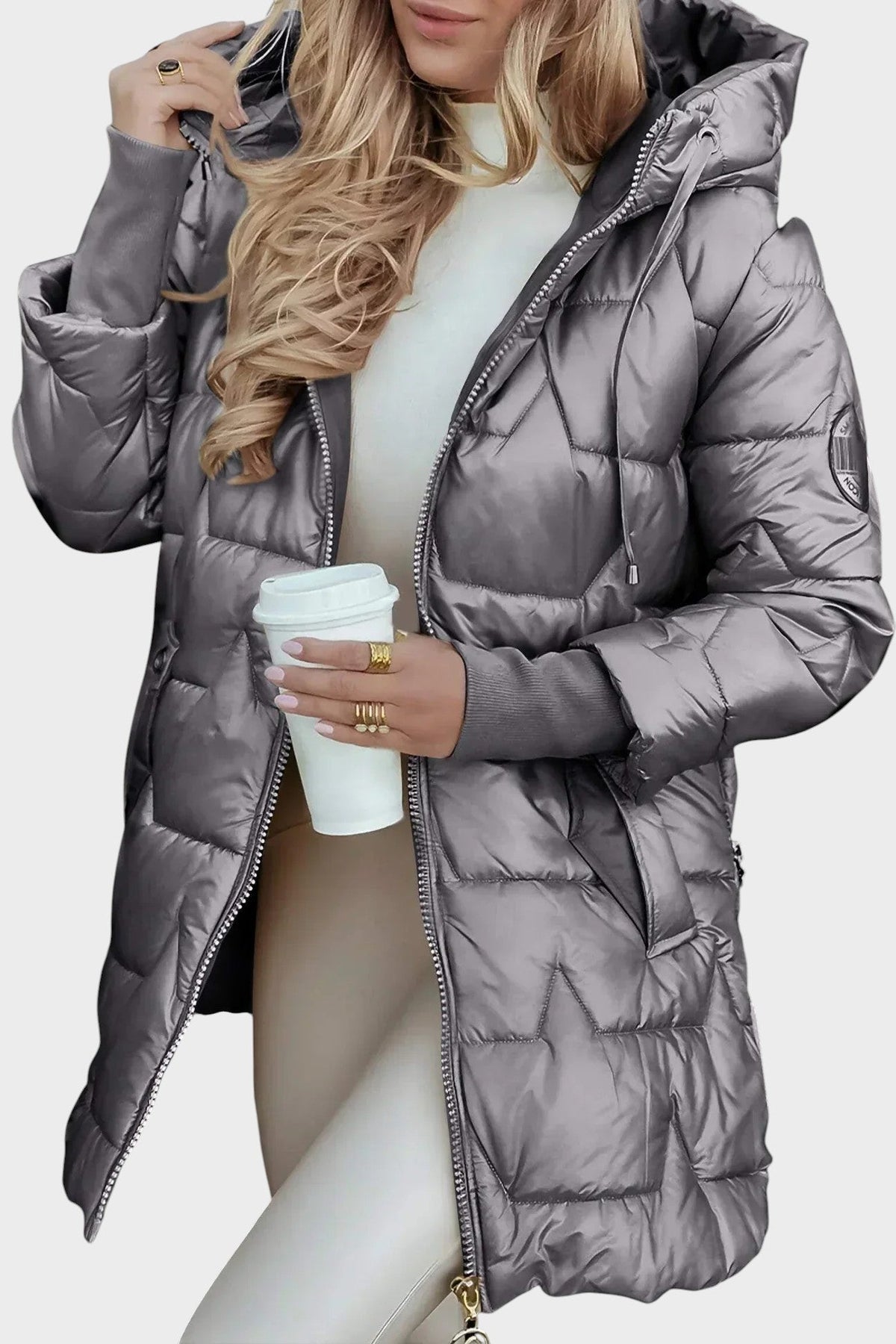 Denisa™ | Elegante cappotto invernale con cappuccio e fodera