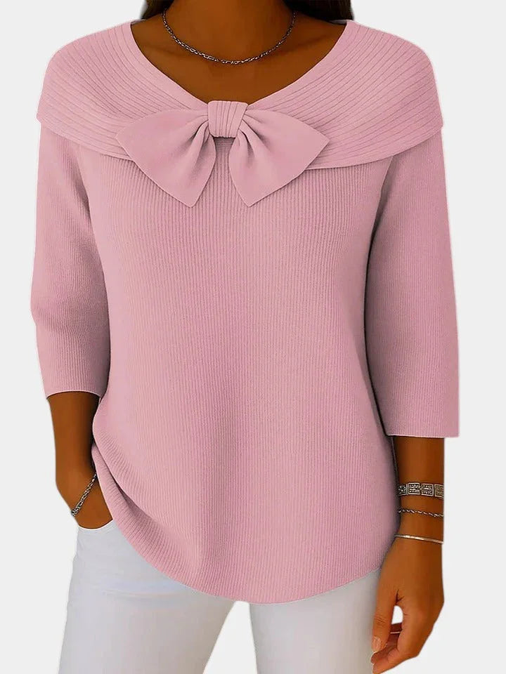 Lúa | Maglione caldo e femminile con fiocco