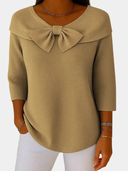 Lúa | Maglione caldo e femminile con fiocco