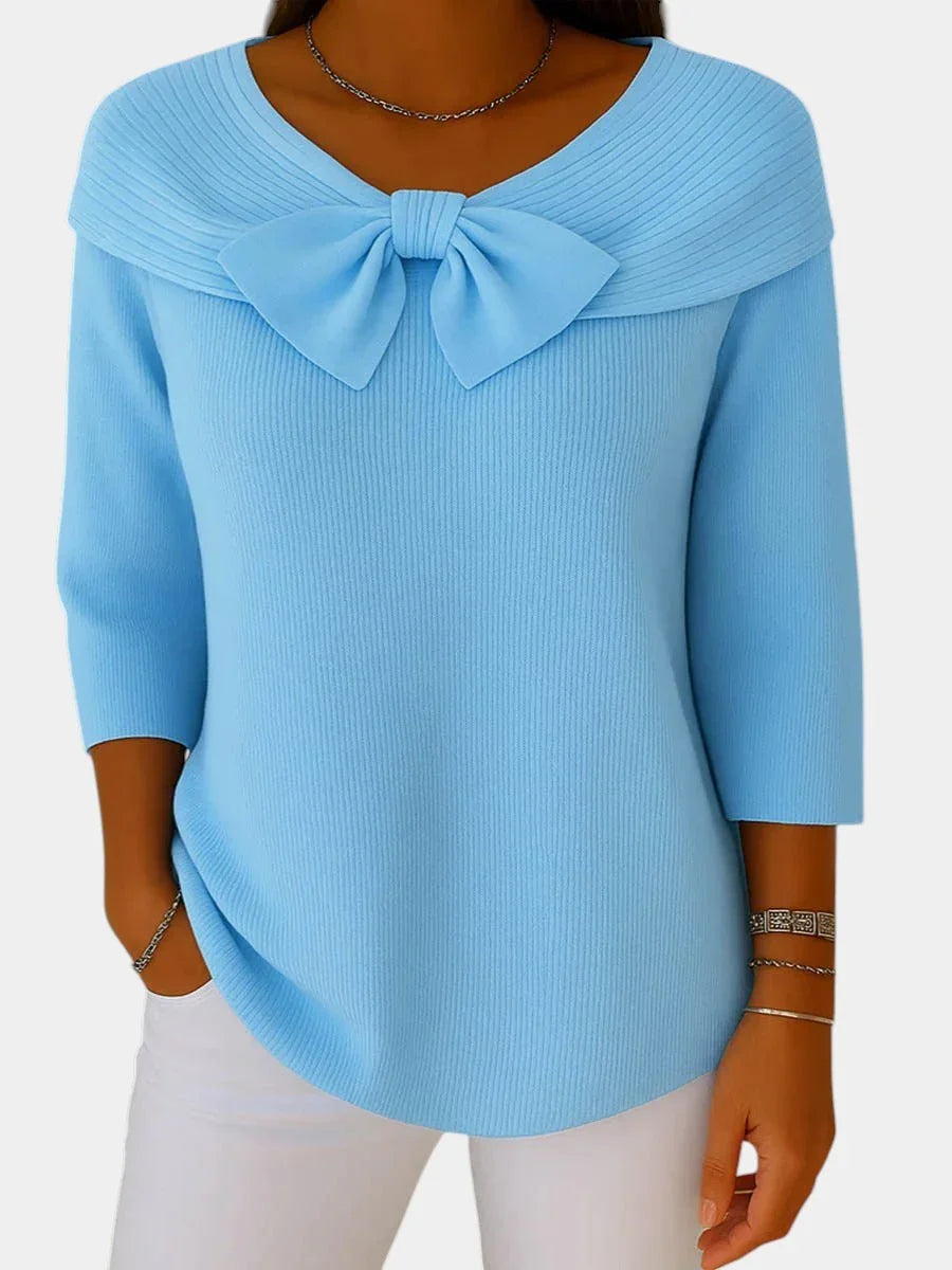 Lúa | Maglione caldo e femminile con fiocco