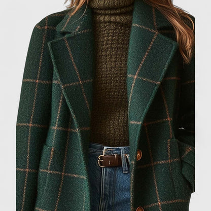Jadranka™ | Cappotto classico con motivo a quadri