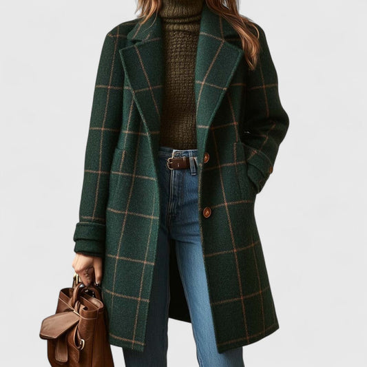 Jadranka™ | Cappotto classico con motivo a quadri
