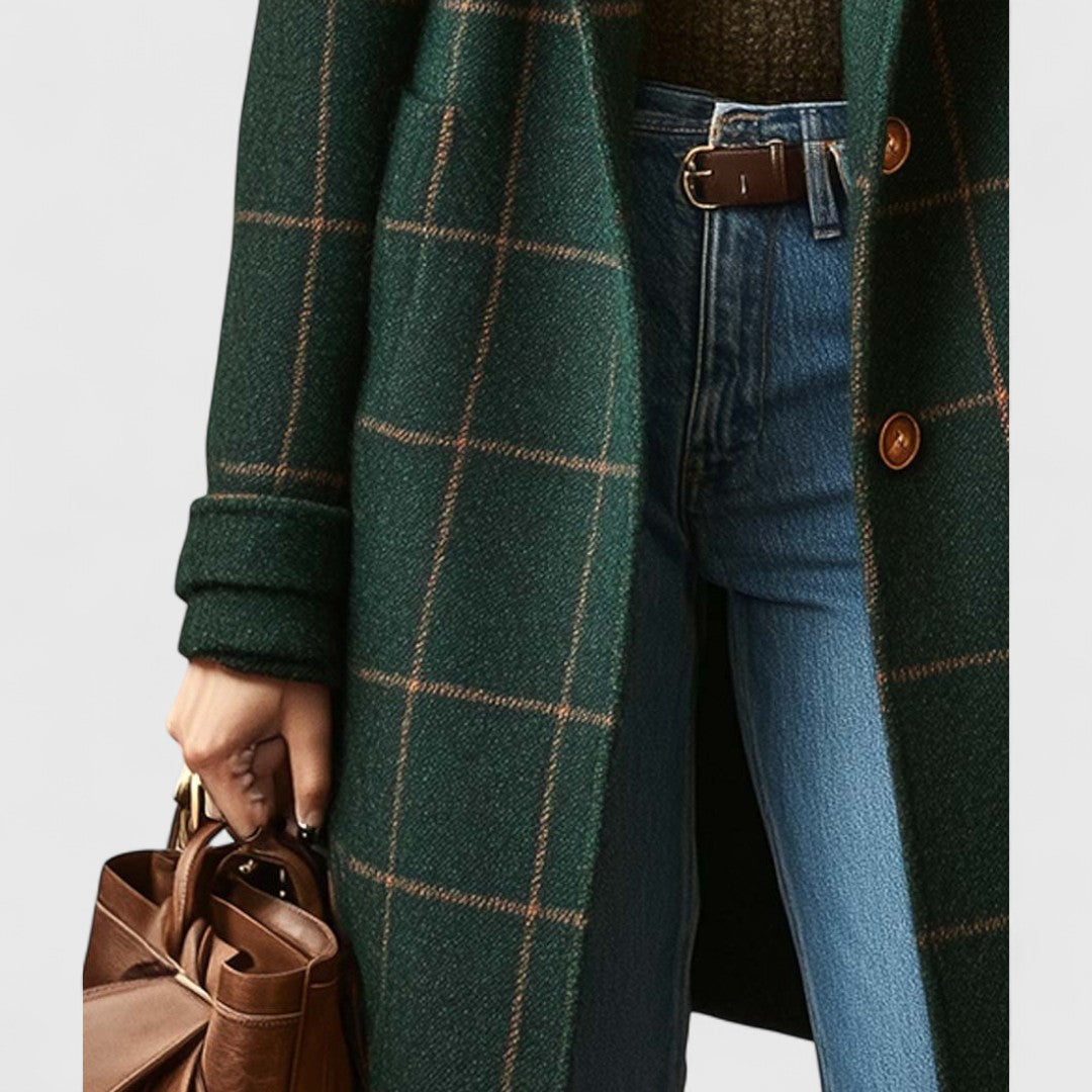 Jadranka™ | Cappotto classico con motivo a quadri
