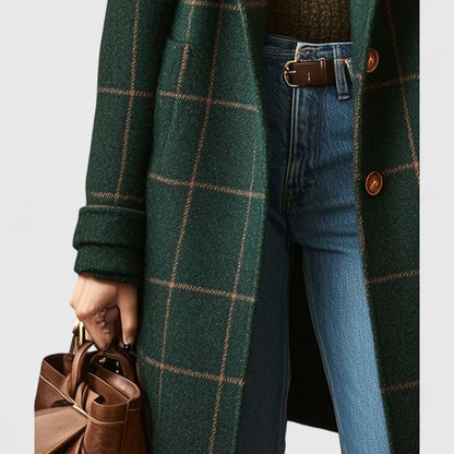 Jadranka™ | Cappotto classico con motivo a quadri
