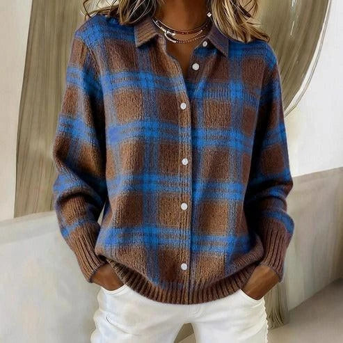 Nancy | Cardigan in maglia a quadri
