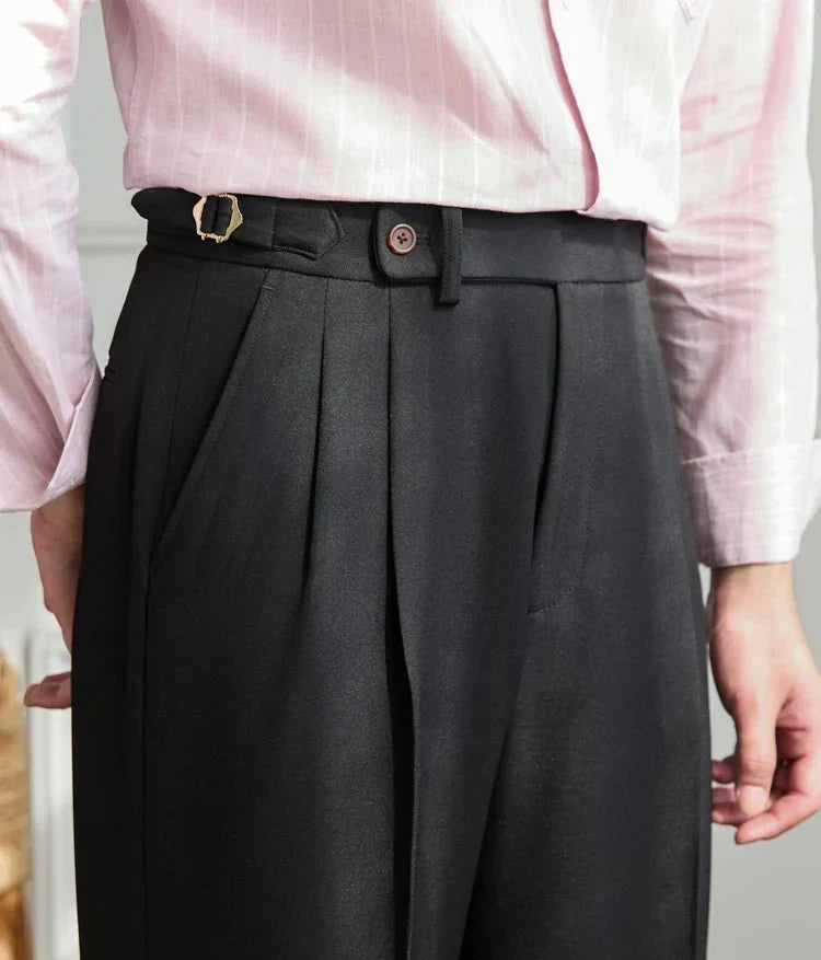 Pantaloni fluidi a vita alta eleganti