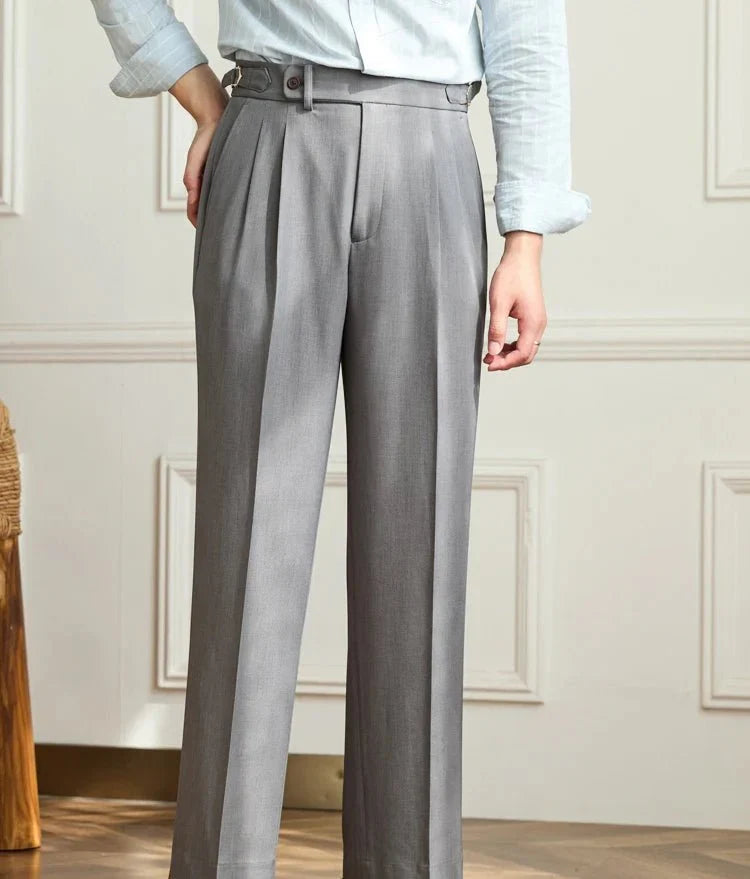 Pantaloni fluidi a vita alta eleganti