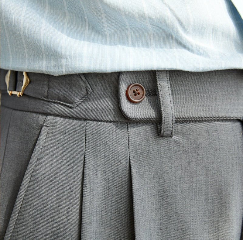 Pantaloni fluidi a vita alta eleganti