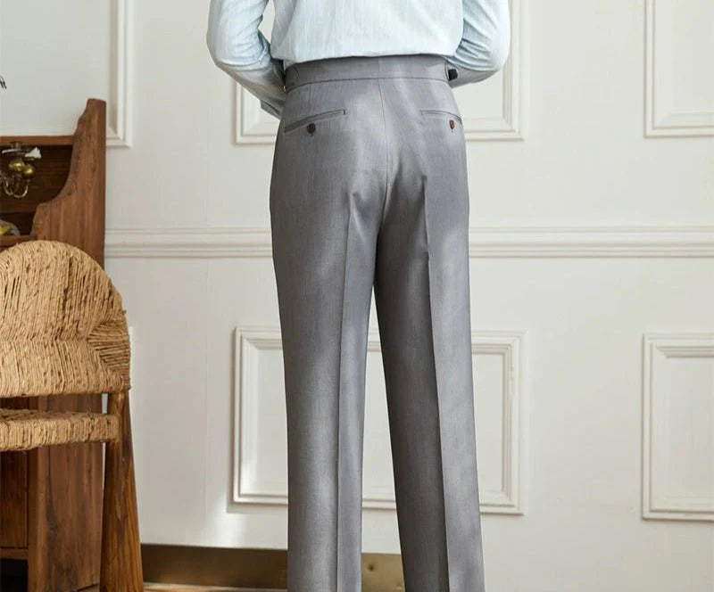 Pantaloni fluidi a vita alta eleganti