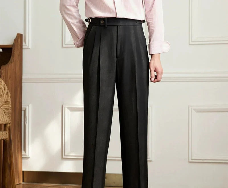 Pantaloni fluidi a vita alta eleganti