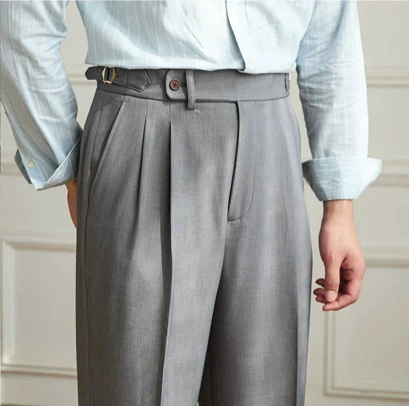 Pantaloni fluidi a vita alta eleganti