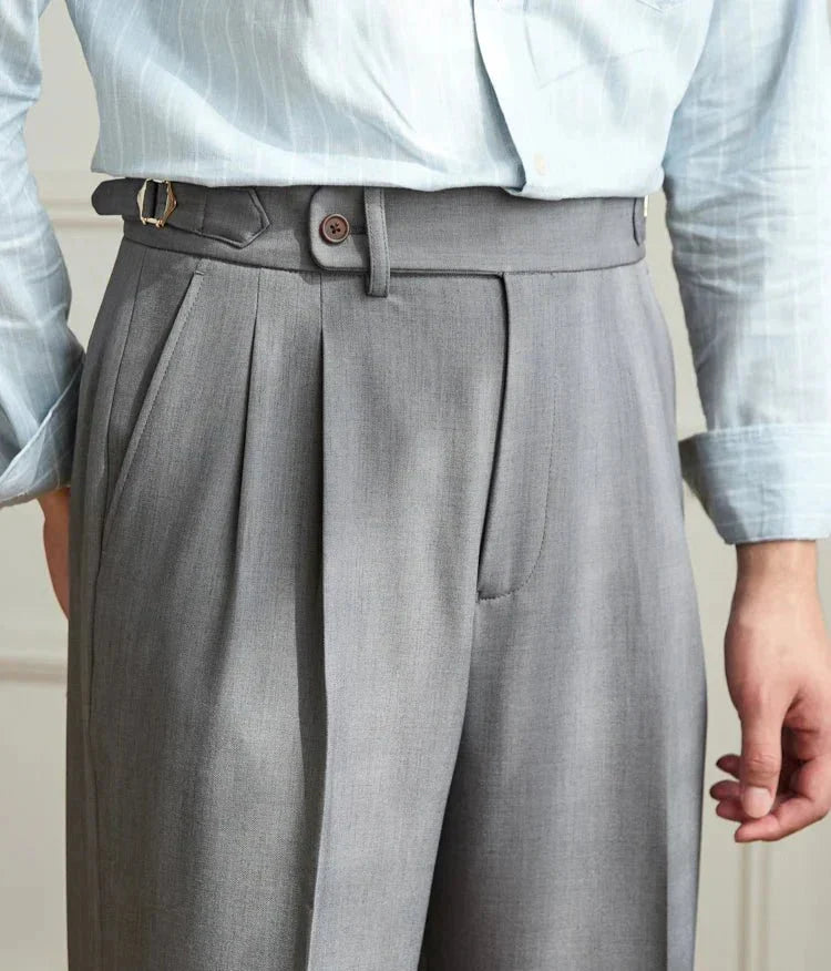 Pantaloni fluidi a vita alta eleganti