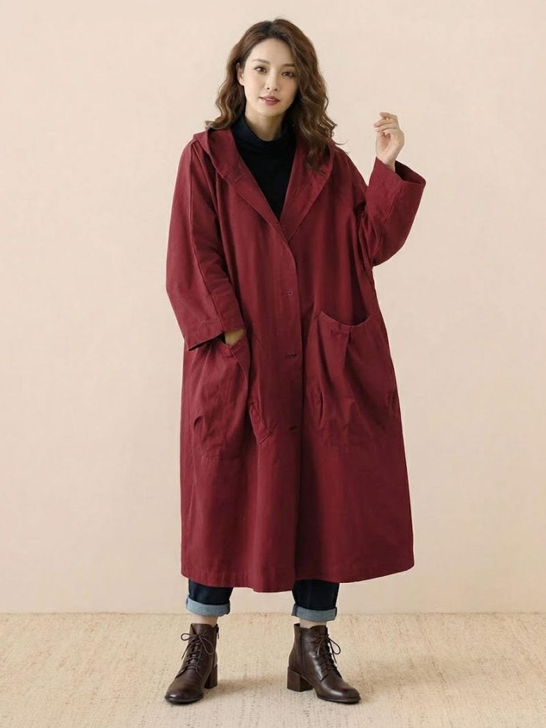 Giacca a Vento Oversize Taglia Unica Resistente all'Acqua