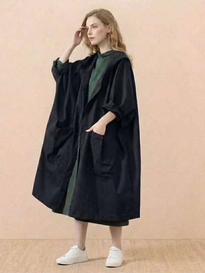 Giacca a Vento Oversize Taglia Unica Resistente all'Acqua