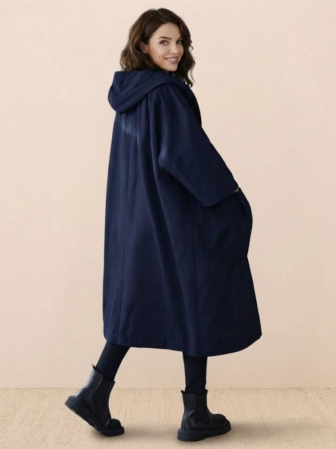 Giacca a Vento Oversize Taglia Unica Resistente all'Acqua