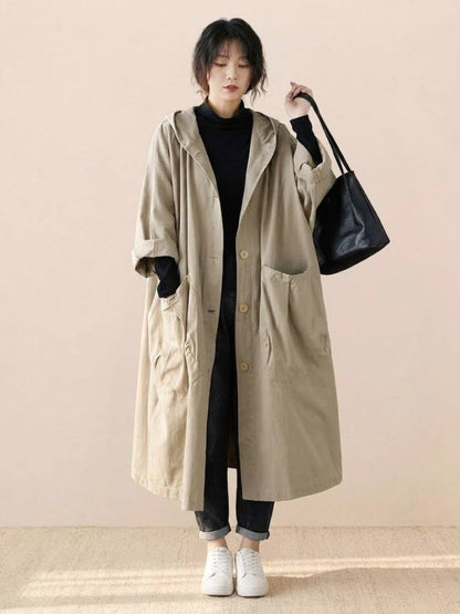 Giacca a Vento Oversize Taglia Unica Resistente all'Acqua