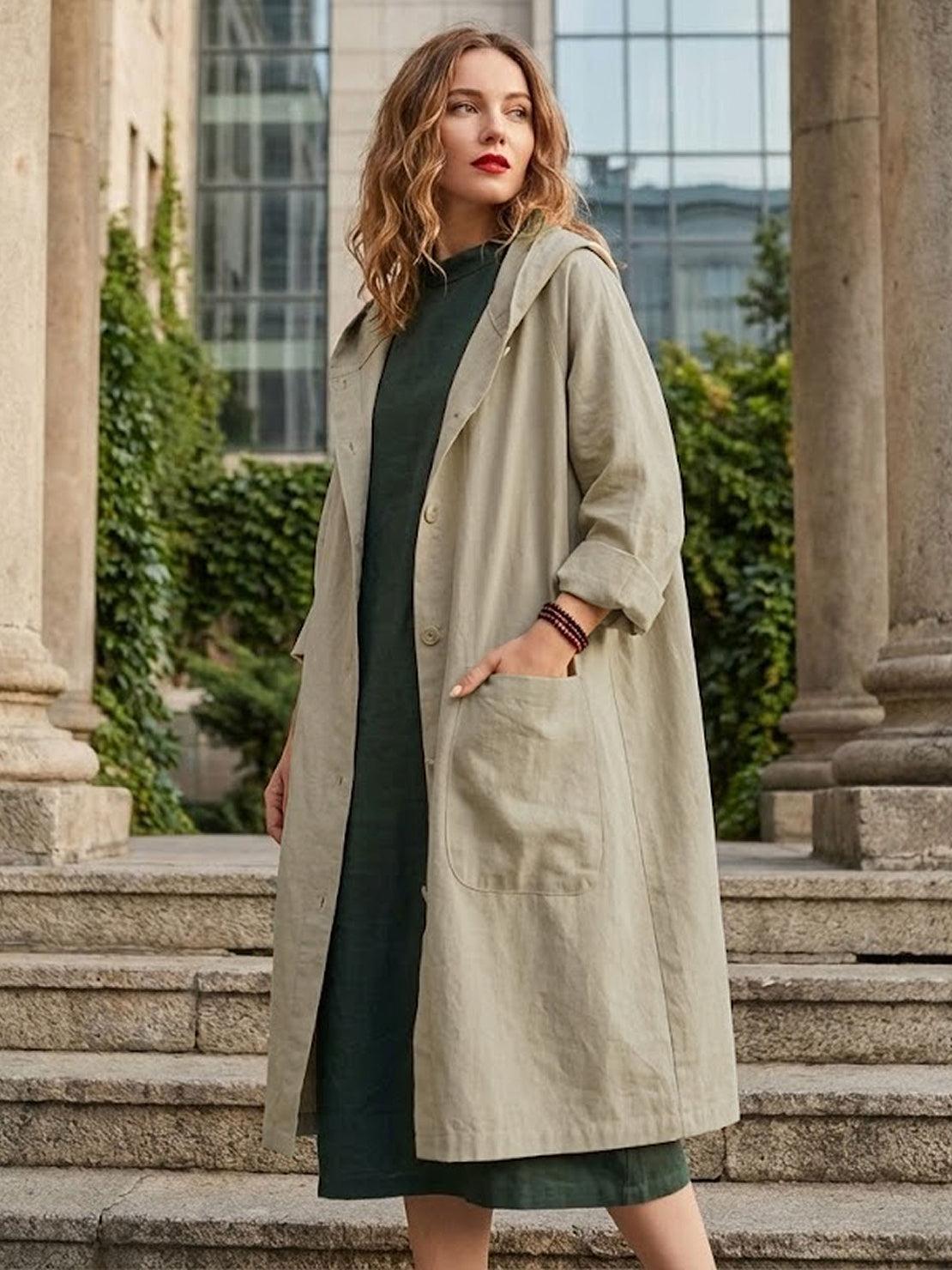 Giacca a Vento Oversize Taglia Unica Resistente all'Acqua