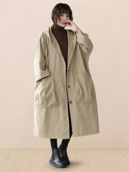 Giacca a Vento Oversize Taglia Unica Resistente all'Acqua