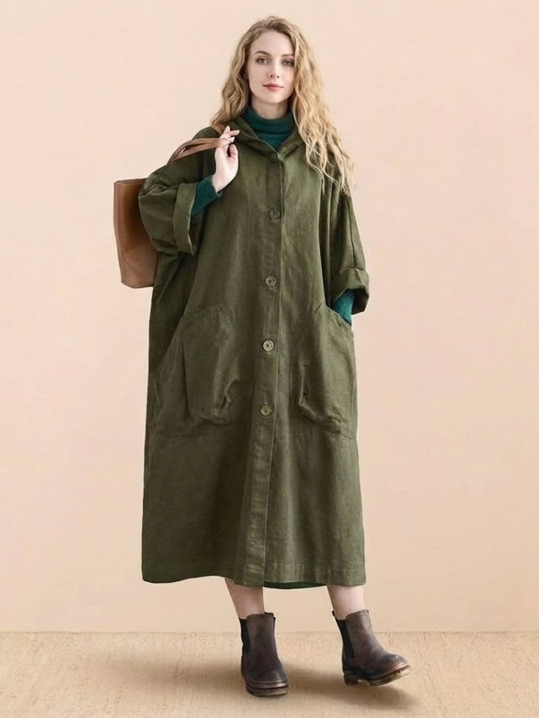 Giacca a Vento Oversize Taglia Unica Resistente all'Acqua