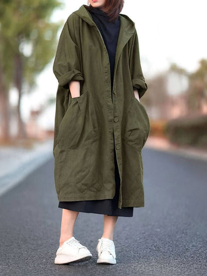 Giacca a Vento Oversize Taglia Unica Resistente all'Acqua