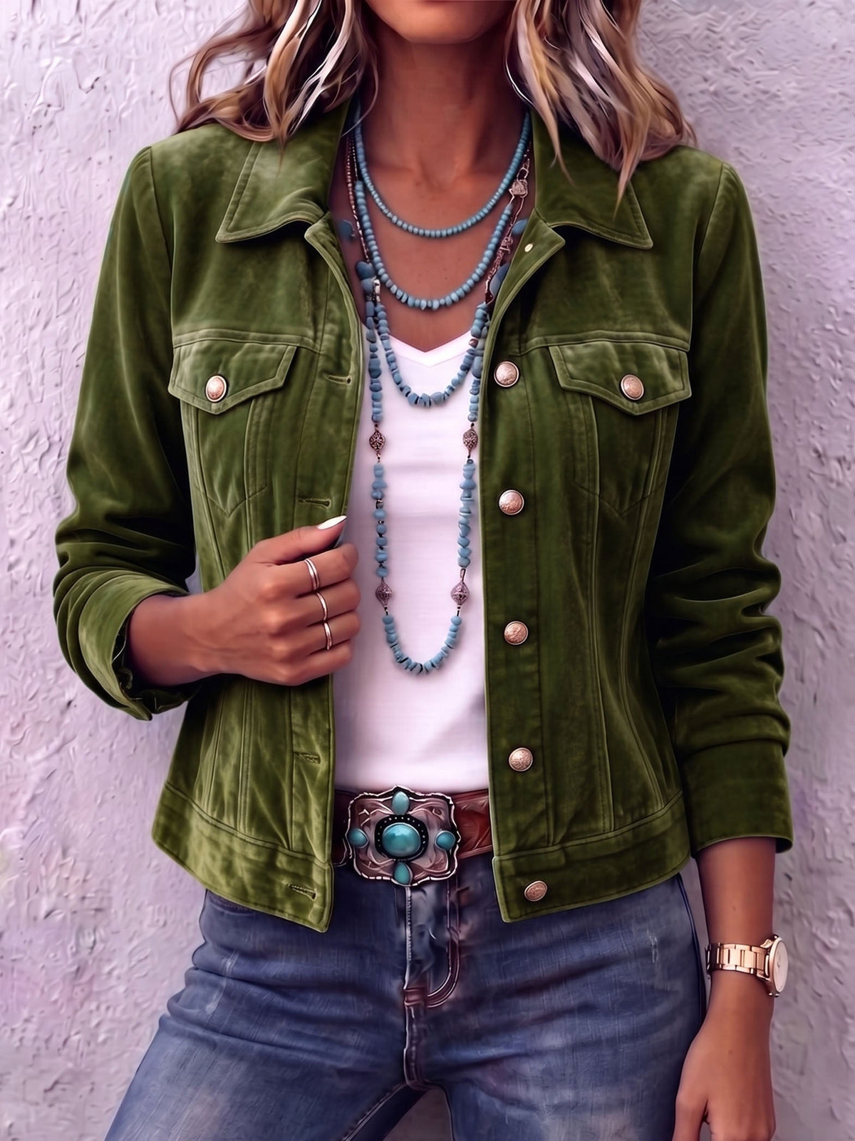 Diana | Giacca in velluto boho di ispirazione vintage