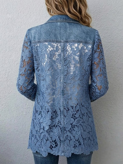 Julia | Blazer con pizzo floreale
