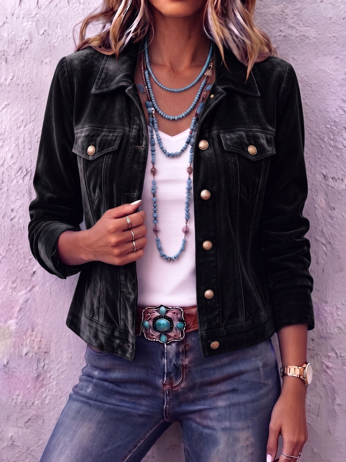 Diana | Giacca di Velluto Boho di Ispirazione Vintage