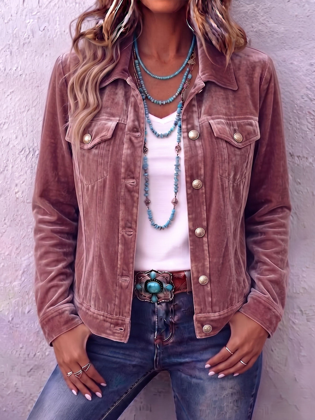 Diana | Giacca di Velluto Boho di Ispirazione Vintage