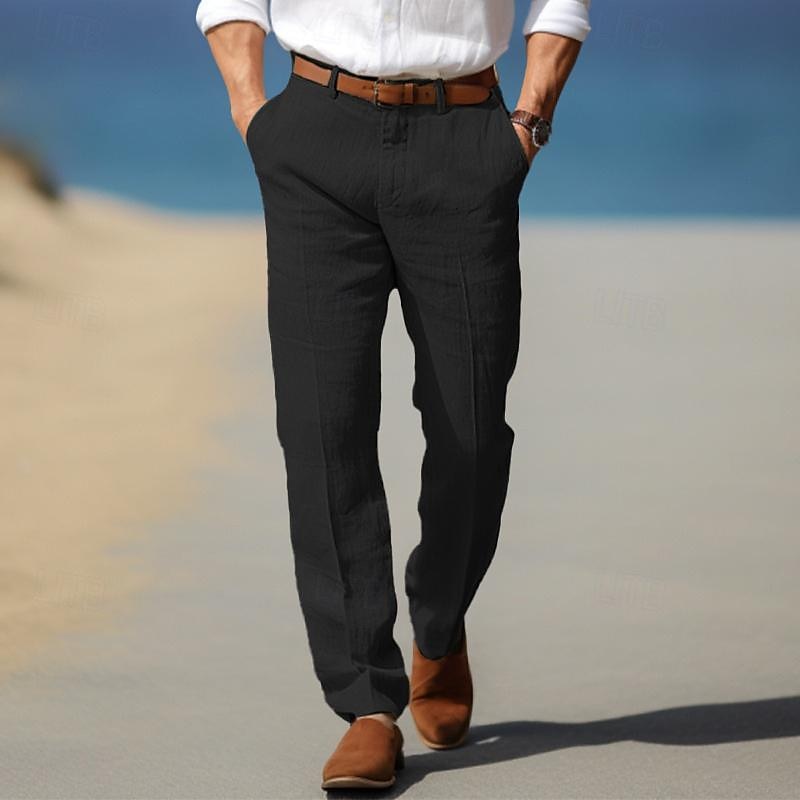 PANTALONI DA UOMO DI LUSSO IN LINO PREMIUM