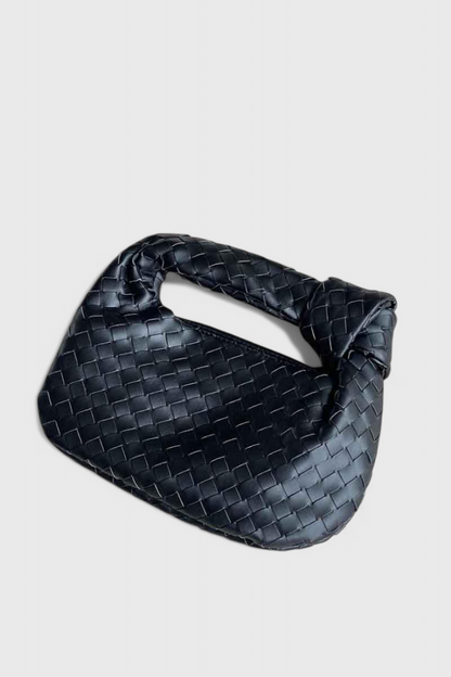 Mini borsa a tracolla intrecciata Sage