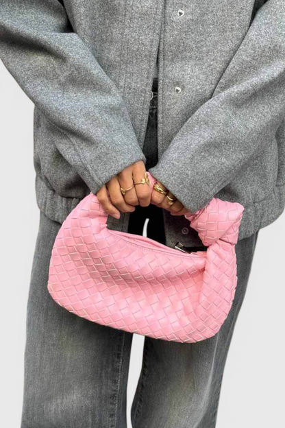 Mini borsa a tracolla intrecciata Sage