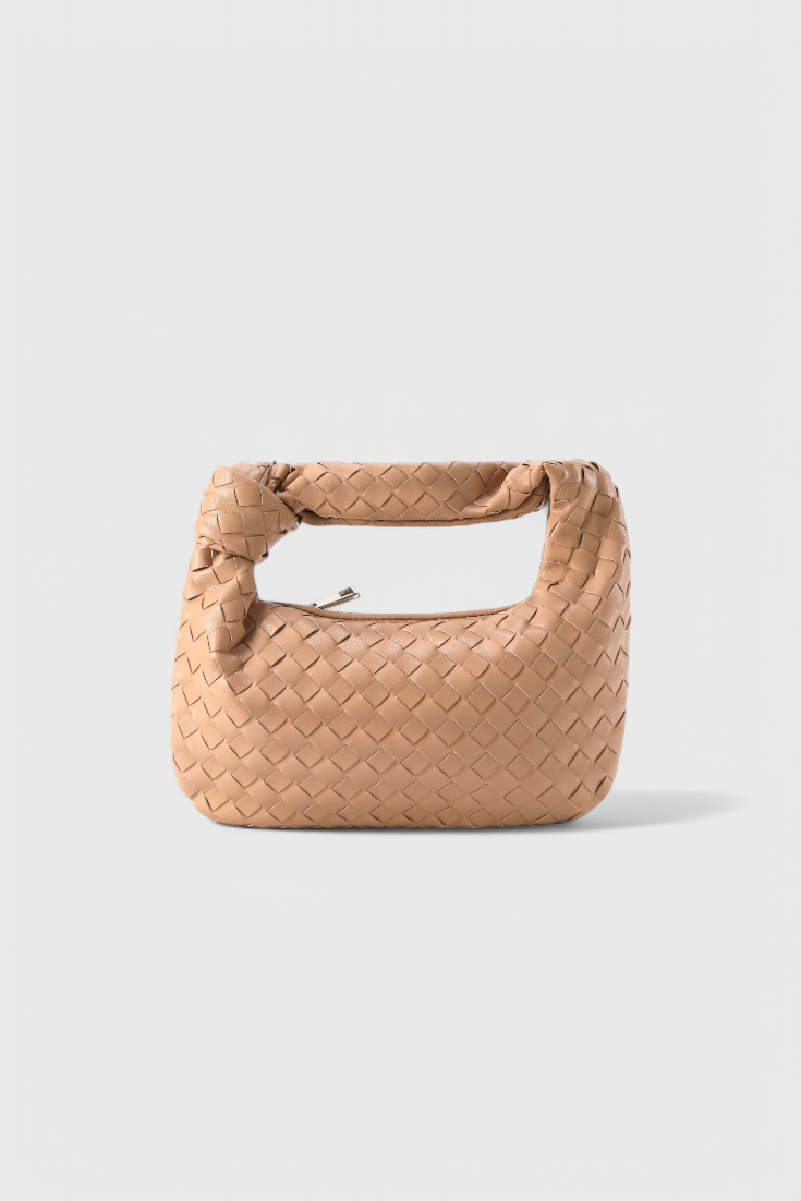 Mini borsa a tracolla intrecciata Sage