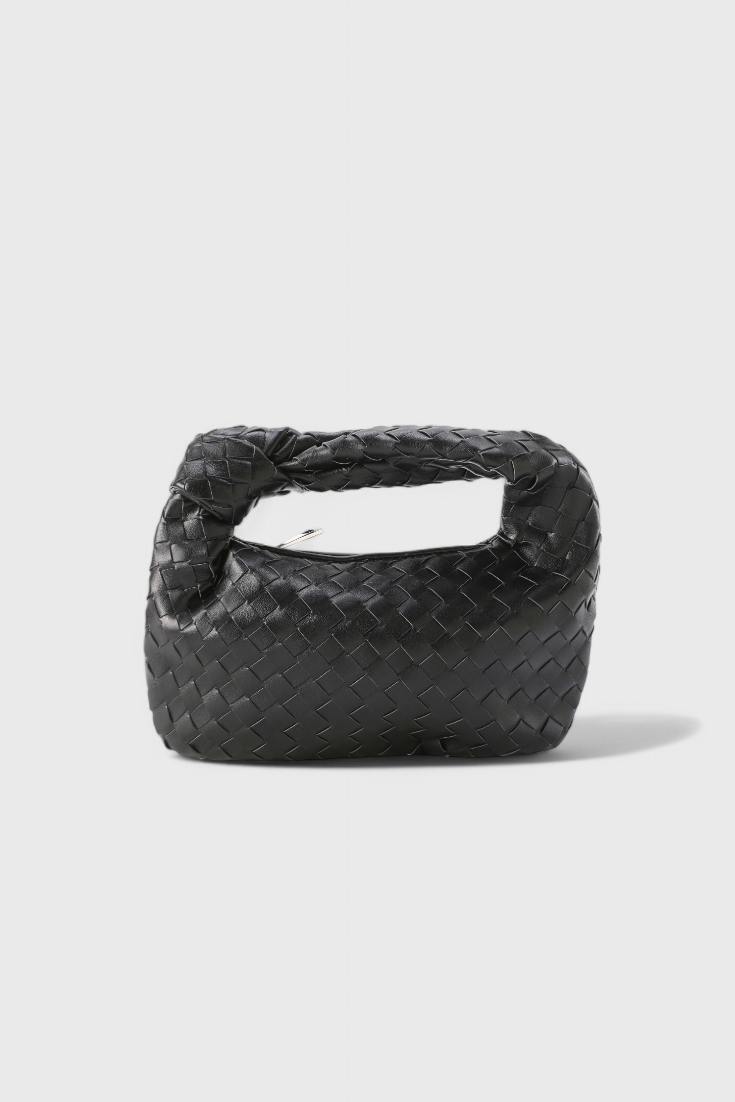 Mini borsa a tracolla intrecciata Sage