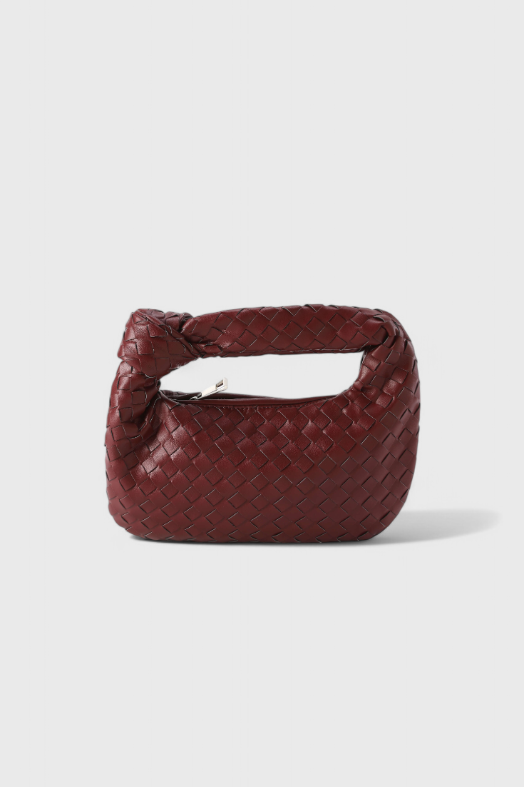 Mini borsa a tracolla intrecciata Sage