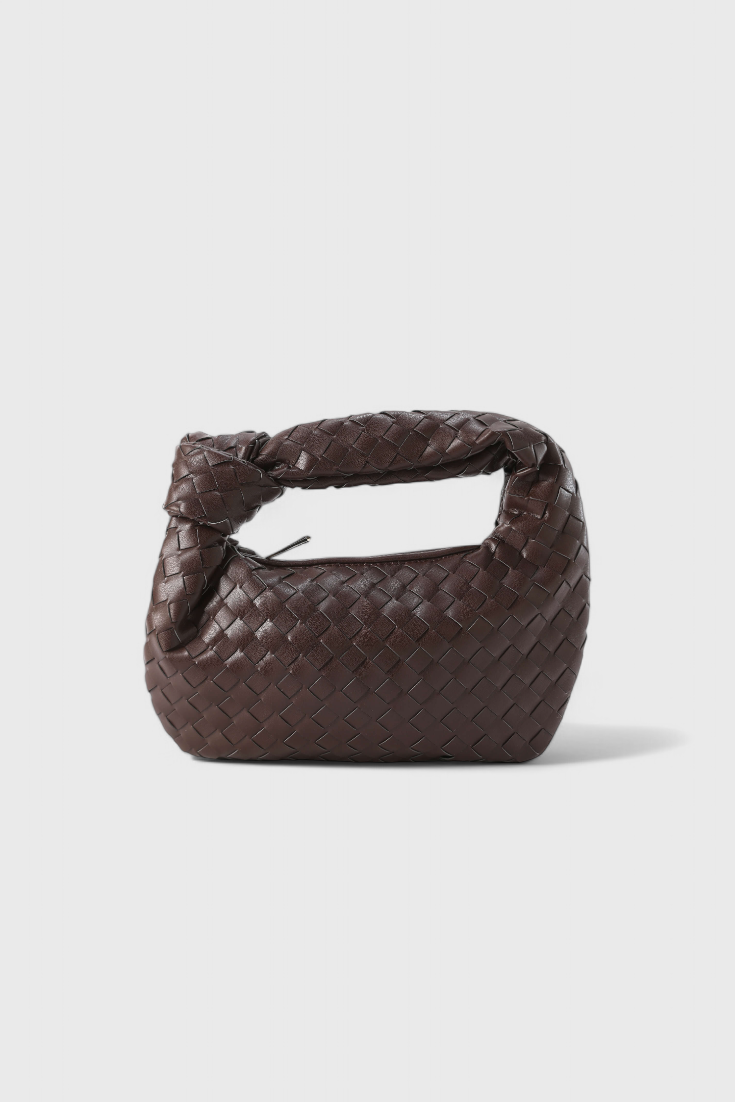 Mini borsa a tracolla intrecciata Sage