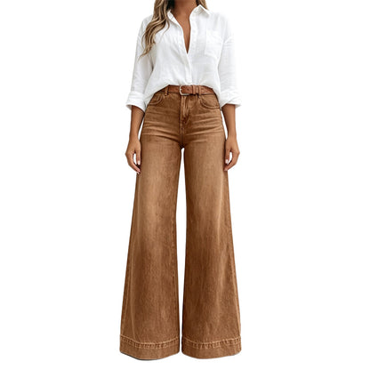 Lucia | Jeans a gamba larga effetto snellente