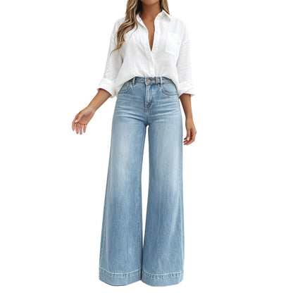 Lucia | Jeans a gamba larga effetto snellente