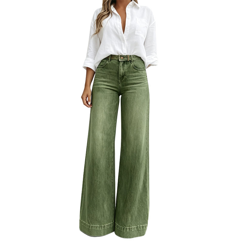 Lucia | Jeans a gamba larga effetto snellente