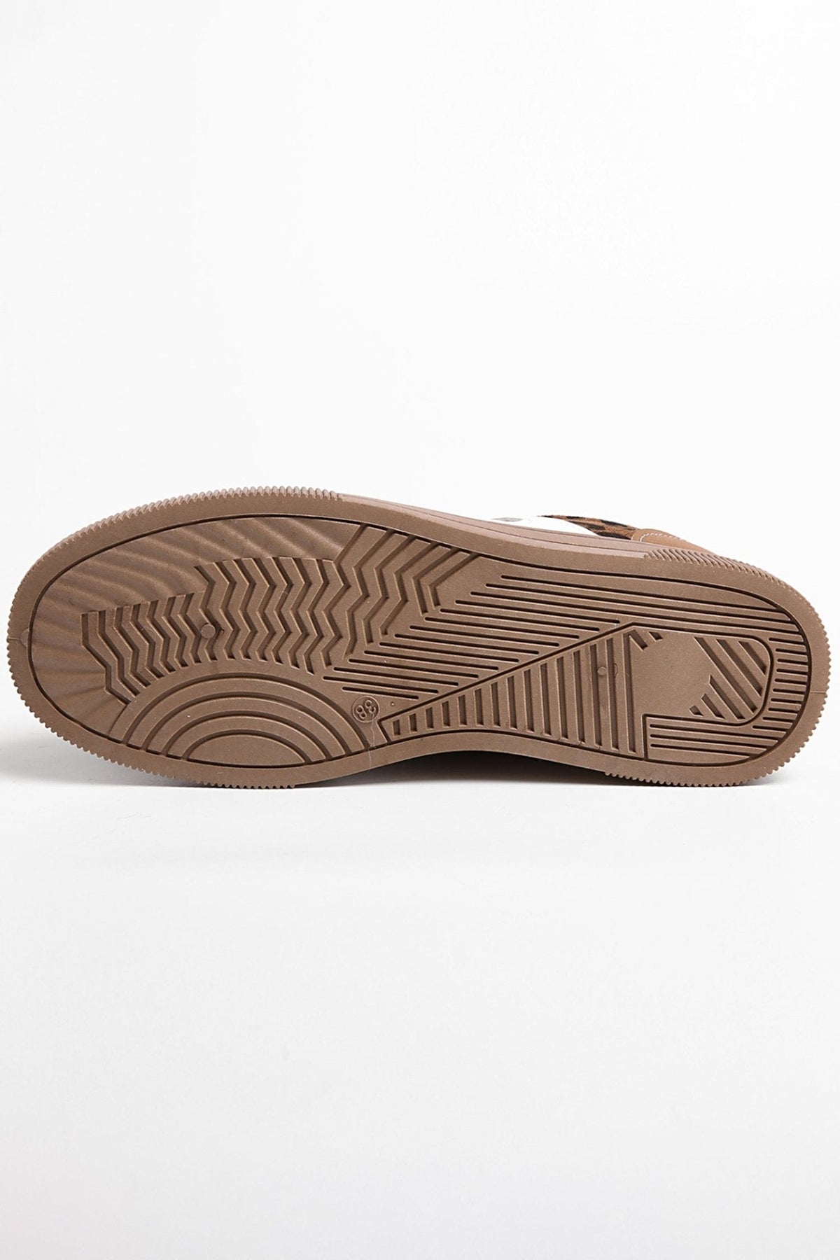 Amber™ : Sneakers in pelle e pelle stampata leopardata