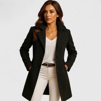 Blanche | Cappotto Lungo Sartoriale con Bavero a Lancia