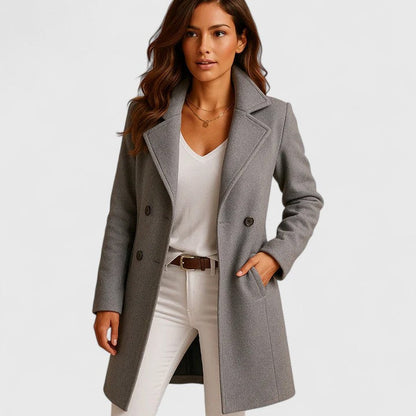 Blanche | Cappotto Lungo Sartoriale con Bavero a Lancia