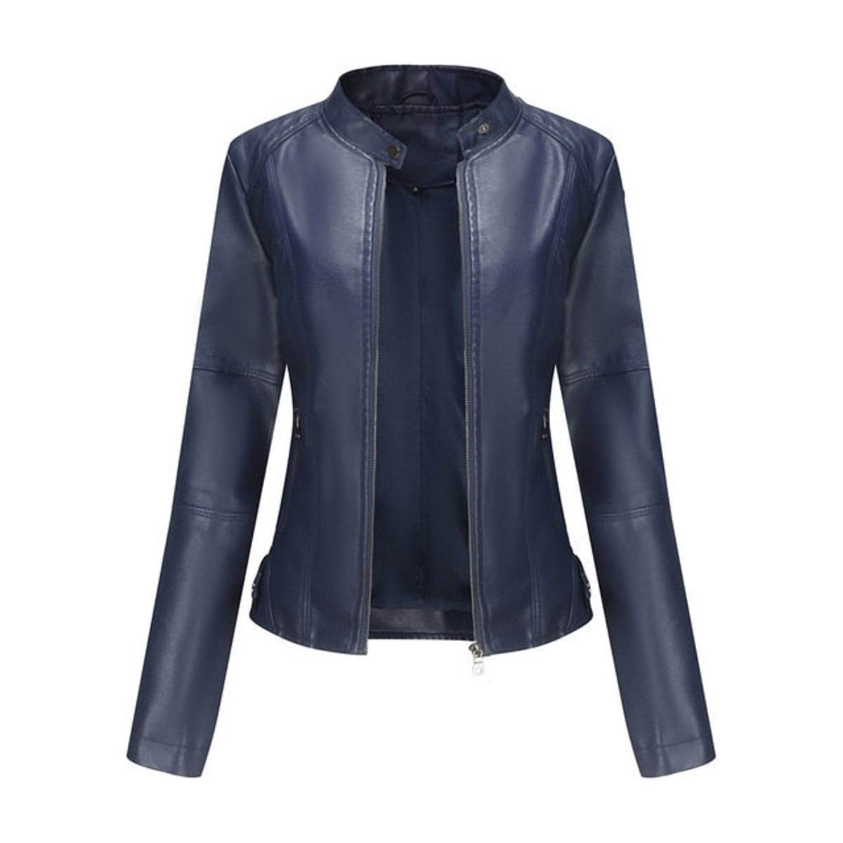 Helen | Giacca Biker Raffinata con Collo Alto